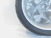 2005-2013 BMW F800ST Silver Cast Rear Wheel Rim & Tire - 36317684724 - C3 Cycle