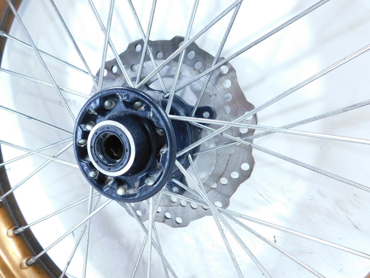 2012 Zero Motorcycle XU Spoked Laced Wire Front Wheel Rim w/ Tire & Brake Rotor - C3 Cycle