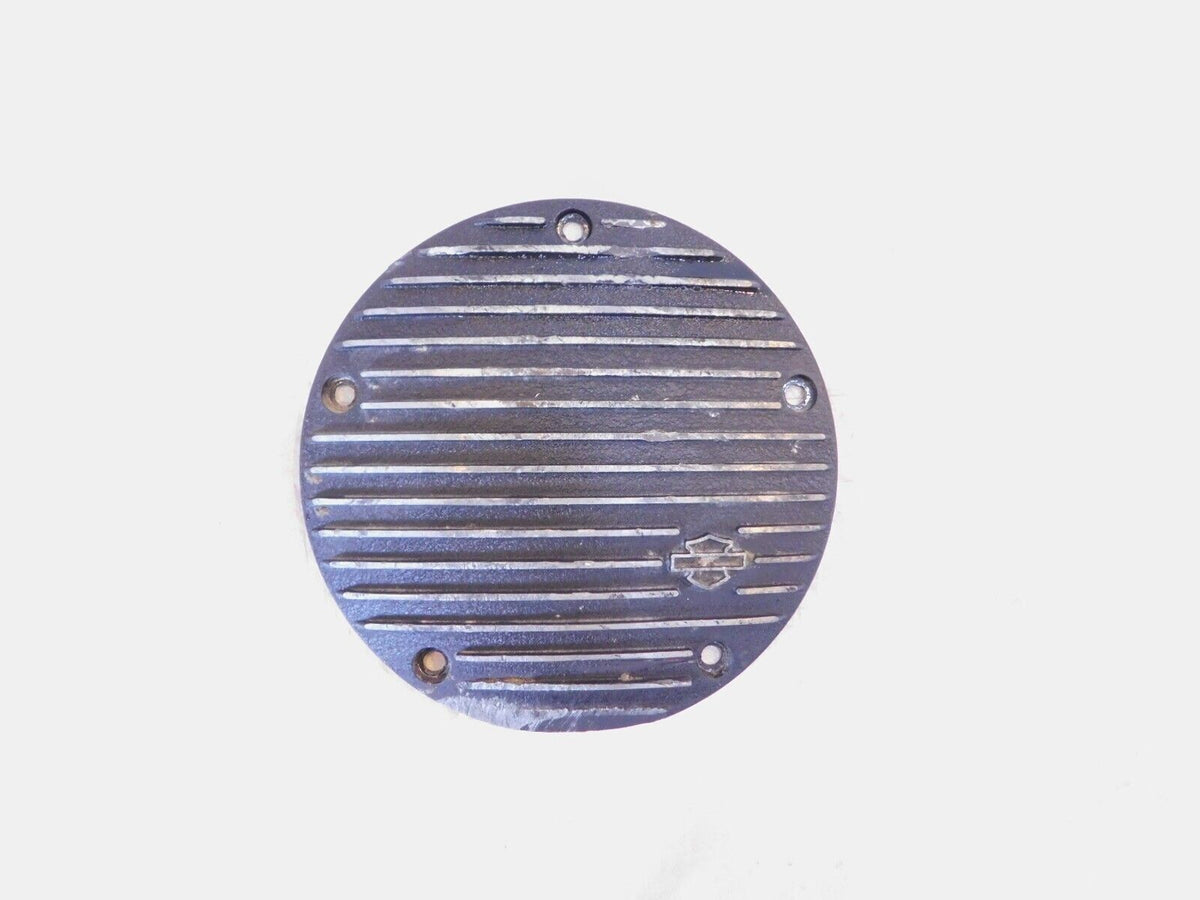Harley Davidson Twin Cam Softail & Dyna Black Ribbed Left Derby Clutch Cover - C3 Cycle