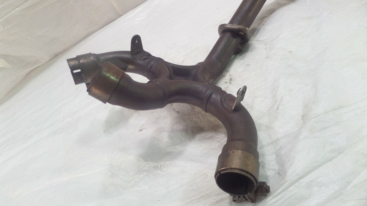 2002 02 Ducati Monster 900 I.E M900 Horizontal Exhaust Manifold Header Pipes - C3 Cycle