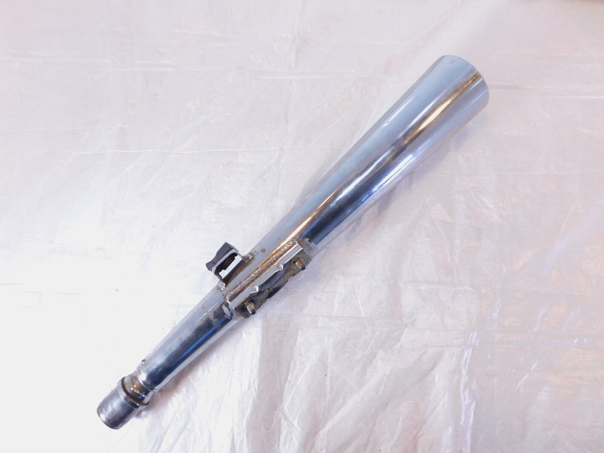 1983 83 Honda GL650 Silverwing 650 Chrome Rear Left Side Exhaust Muffler Pipe - C3 Cycle