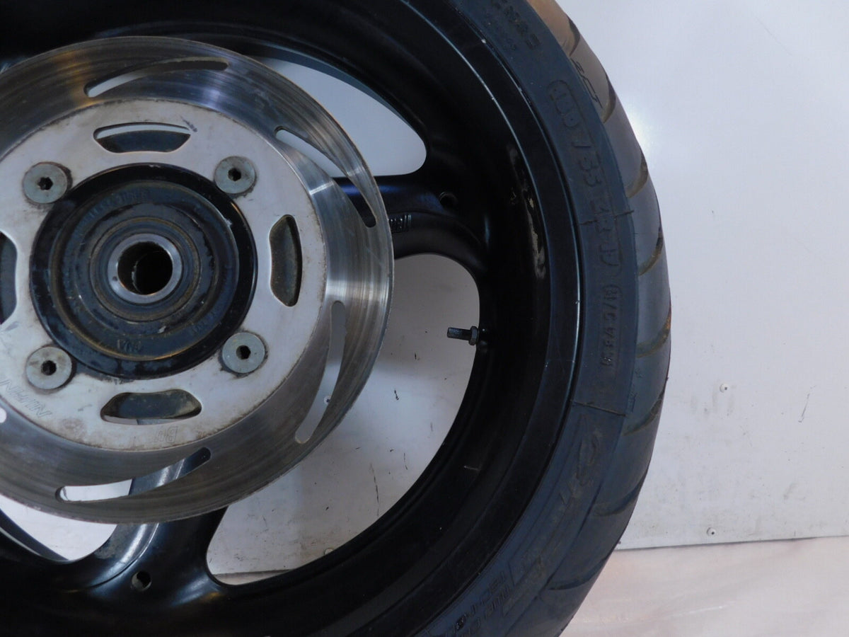 01-02 Buell M2 Cyclone S3 Thunderbolt & X1 Lightning Black Rear Wheel Rim & Tire