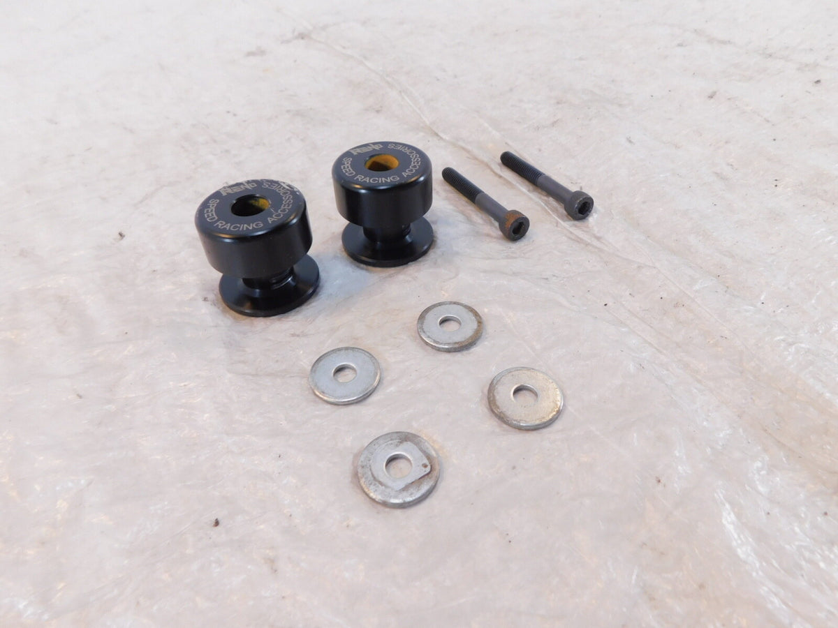 22-24 Yamaha YZFR7 YZF-R7 R7 RENO SP1-M6 Black Rear Swingarm Spool Sliders (6MM) - C3 Cycle