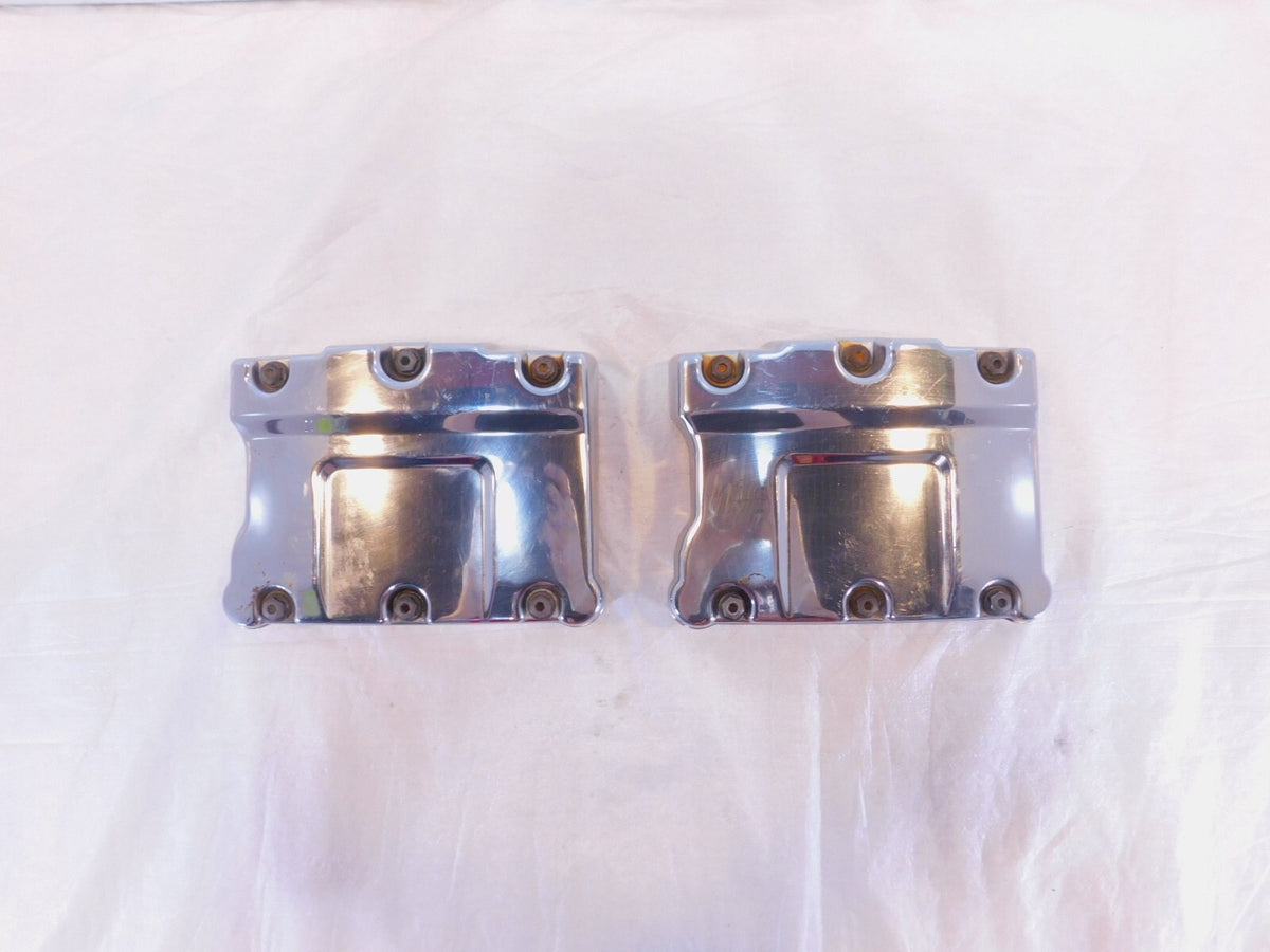 Harley Davidson Touring Dyna & Softail Chrome Cylinder Head Rocker Boxes - C3 Cycle