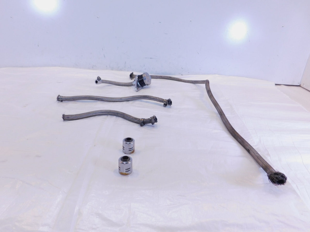 84 Harley Davidson Ironhead Sportster XLH1000 Braided Oil Hose Line Part Box Lot - C3 Cycle