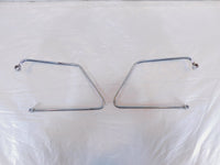 Harley Davidson Sportster 883 1200 Chrome Saddlebag Guard Rail Mount Brackets - C3 Cycle