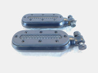 Harley Davidson Touring FXR Dyna Sportster & Softail Black Footpegs Footrests - C3 Cycle