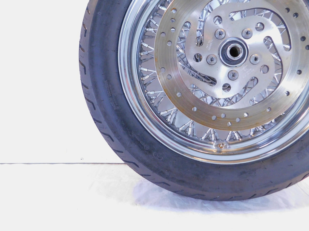 Harley Davidson Softail Sportster 883 & 1200 & FXR Laced Rear Wheel Rim w/ Tire - C3 Cycle