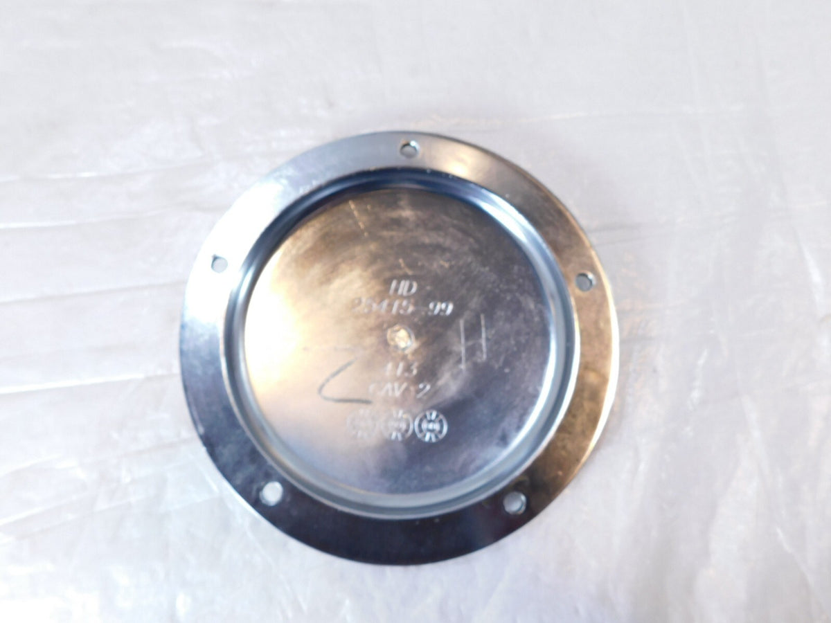 Harley Davidson Twin Cam Dyna & Softail Left Engine Chrome Derby Clutch Cover - C3 Cycle