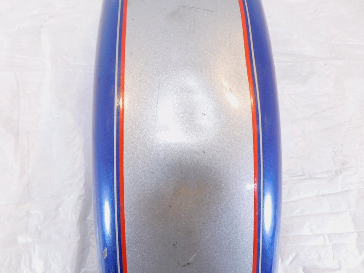 1981-1993 Harley Davidson Sportster 883 1100 1200 Silver Blue Rear Cover Fender - C3 Cycle