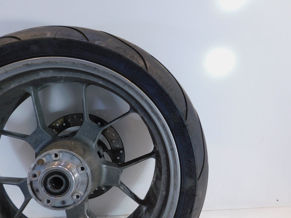 2007 2008 2009 Aprilia Shiver 750 SL750 Gray Rear Wheel Rim & Brake Rotor - C3 Cycle