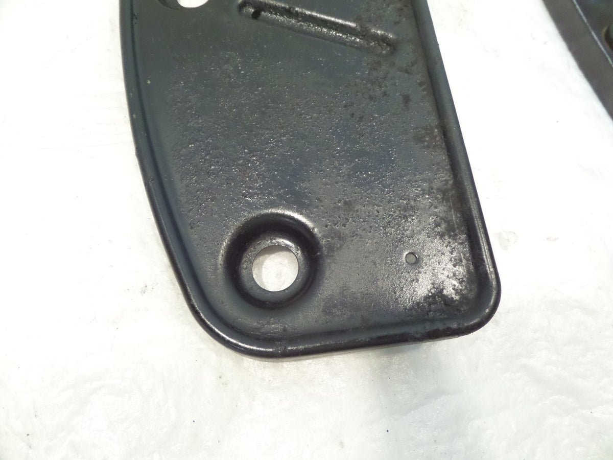 Harley Davidson Softail Touring Road King Electra Glide Black Footboard Bottoms - C3 Cycle