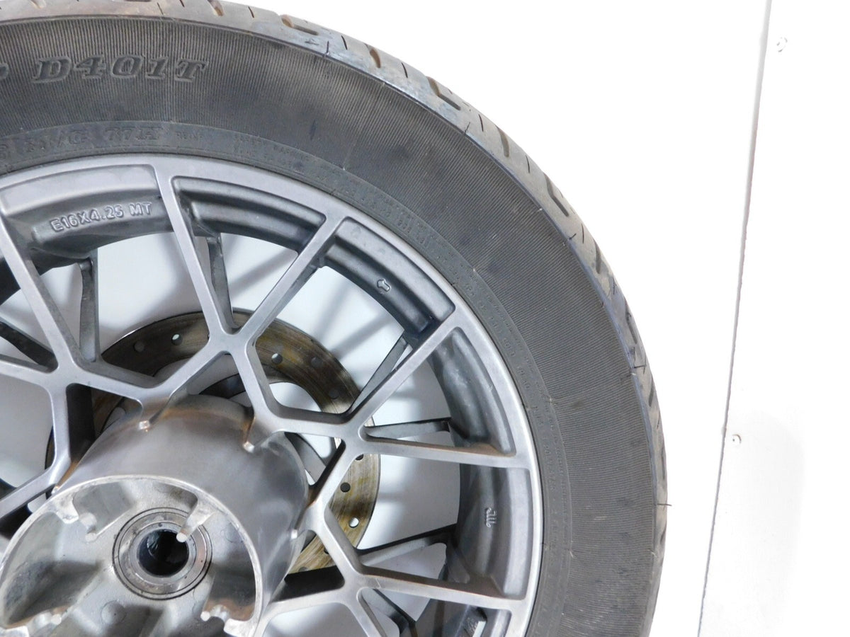 Harley Davidson Sportster Nightster RH975 Spoked Rear Wheel Rim & Tire - Bent - C3 Cycle