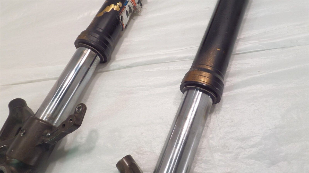 2003 03 Kawasaki Ninja ZX6R ZX6RR ZX636 Front Wheel Fork Leg Tubes - Bent - C3 Cycle