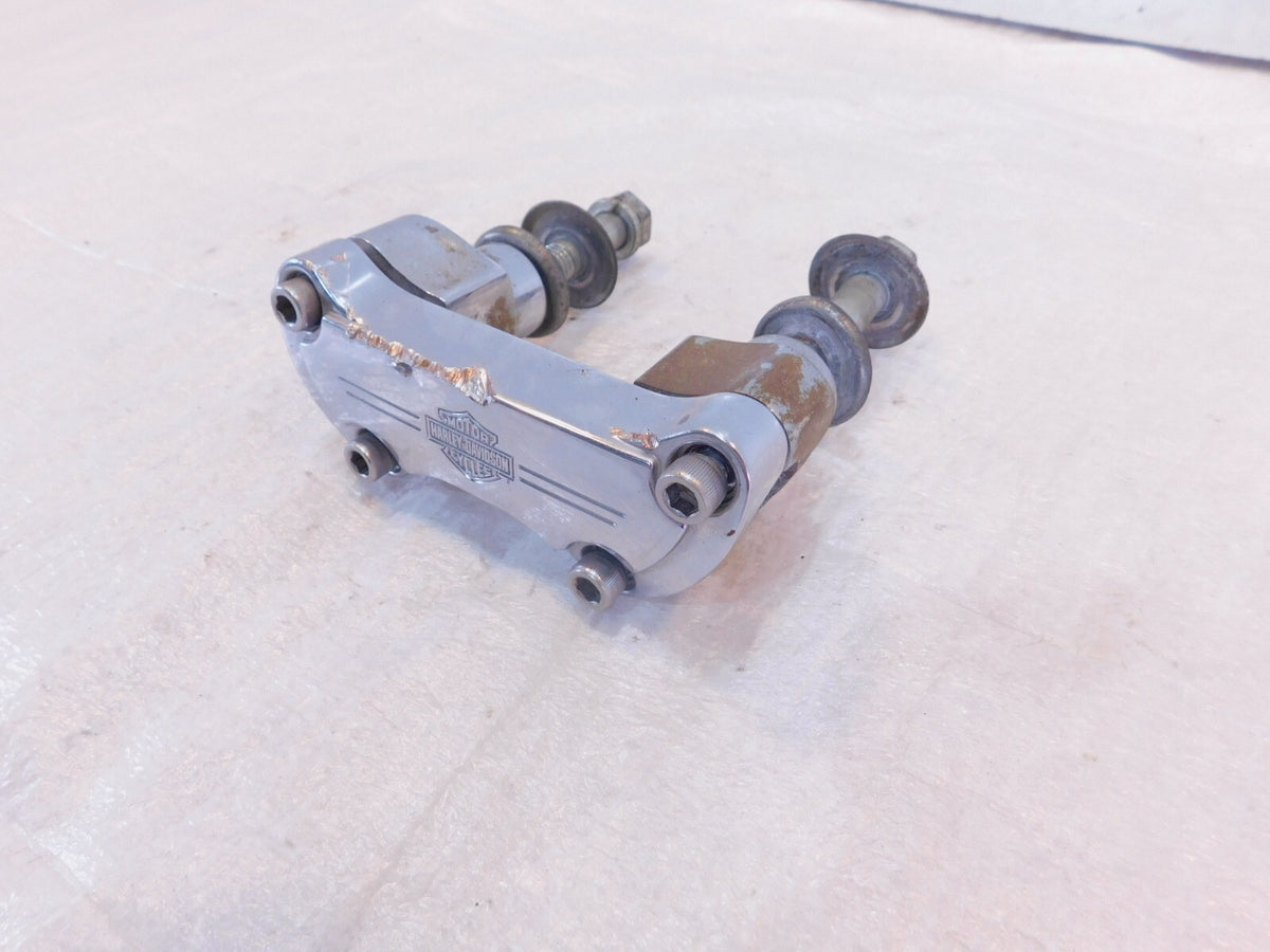 Harley Davidson Softail FXSTC Dyna Wide Glide Handlebar Riser Top Clamp Brackets - C3 Cycle