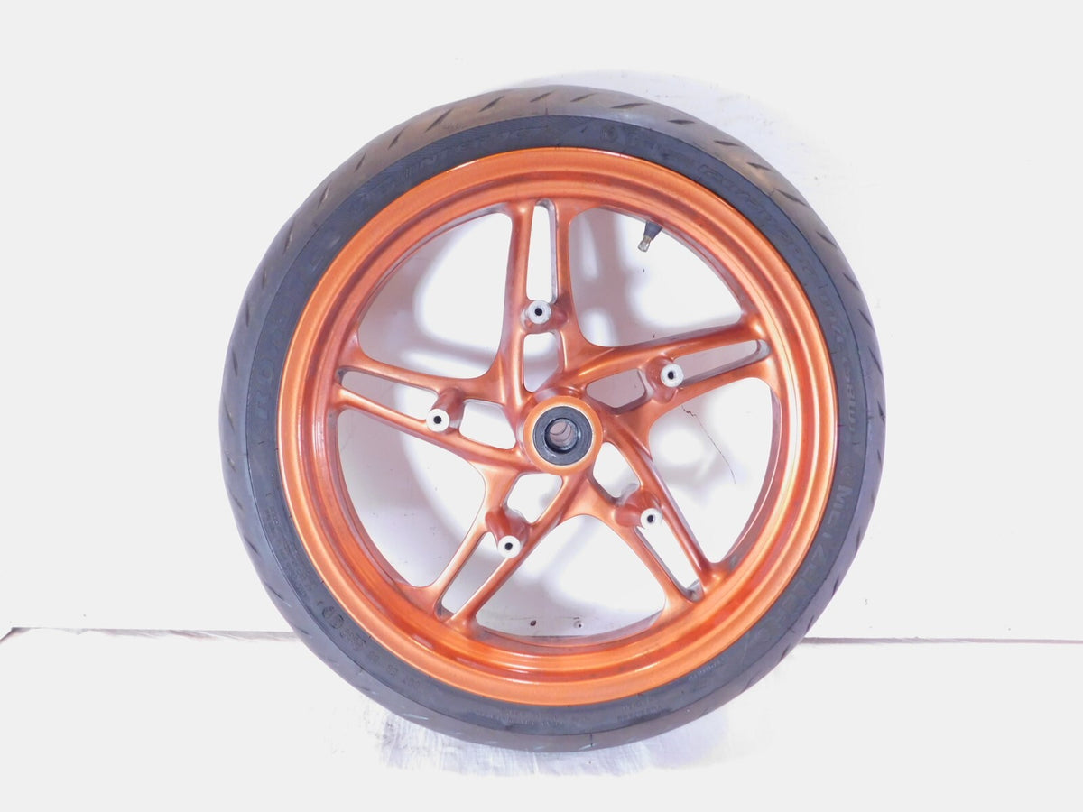 2002-2005 BMW R1150R Rockster Cast Orange Back Front Wheel Rim & Tire - 3.50x17" - C3 Cycle