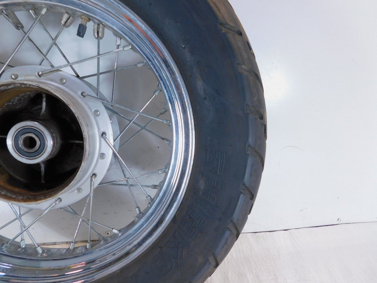 1996-2000 Honda Rebel CMX250 CMX250C Rear Spoked Wheel Rim & Hub 2.75x15 -Bent - C3 Cycle