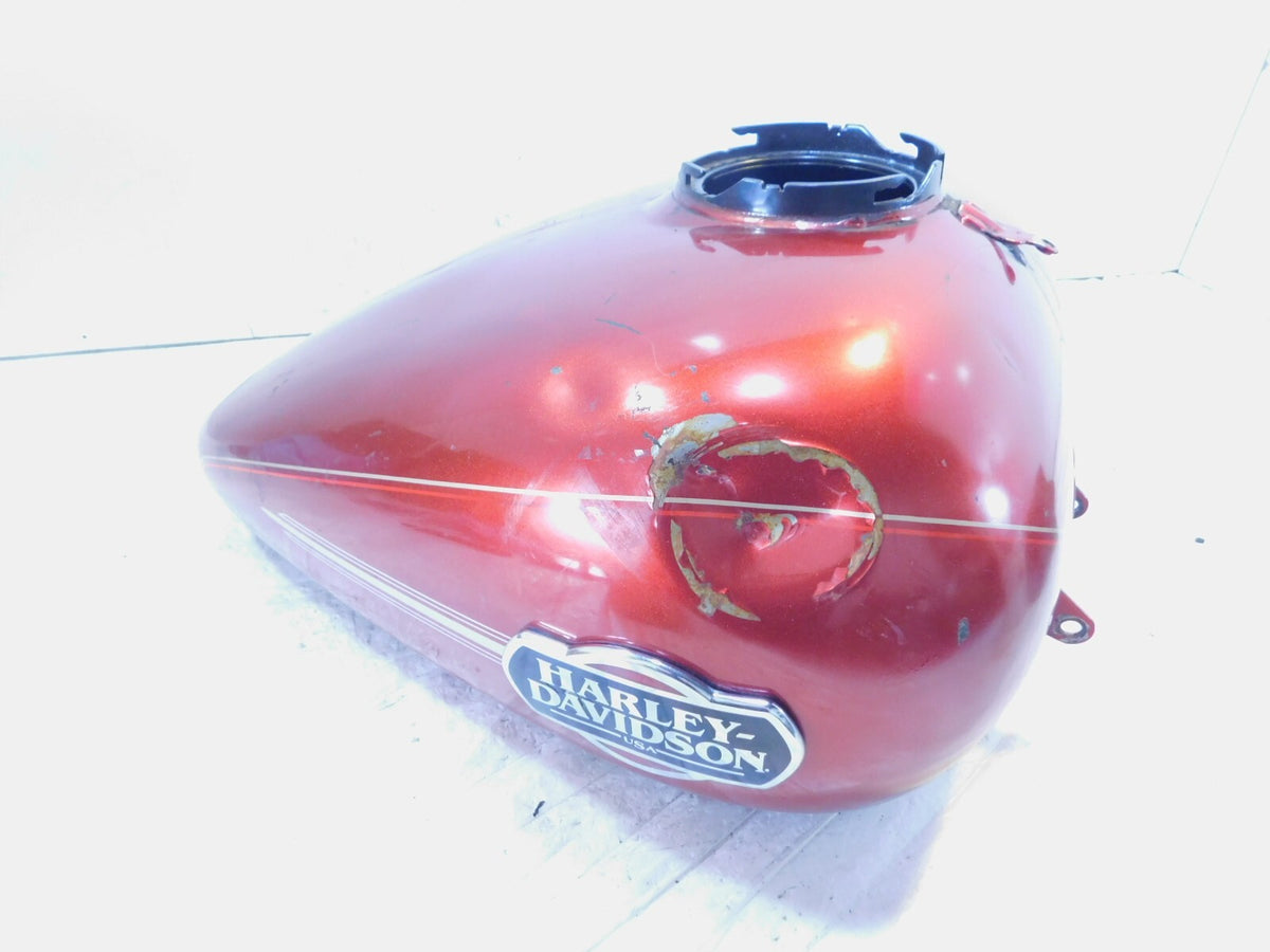 Harley Davidson Road Street & Electra Glide Red Fuel Gas Petrol Tank  -Dented - C3 Cycle