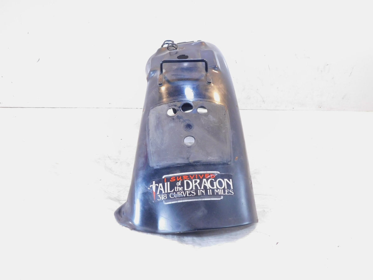 1995-2004 Suzuki Savage 650 LS650 Black Rear Wheel Cover Fender Mudguard - Dents - C3 Cycle