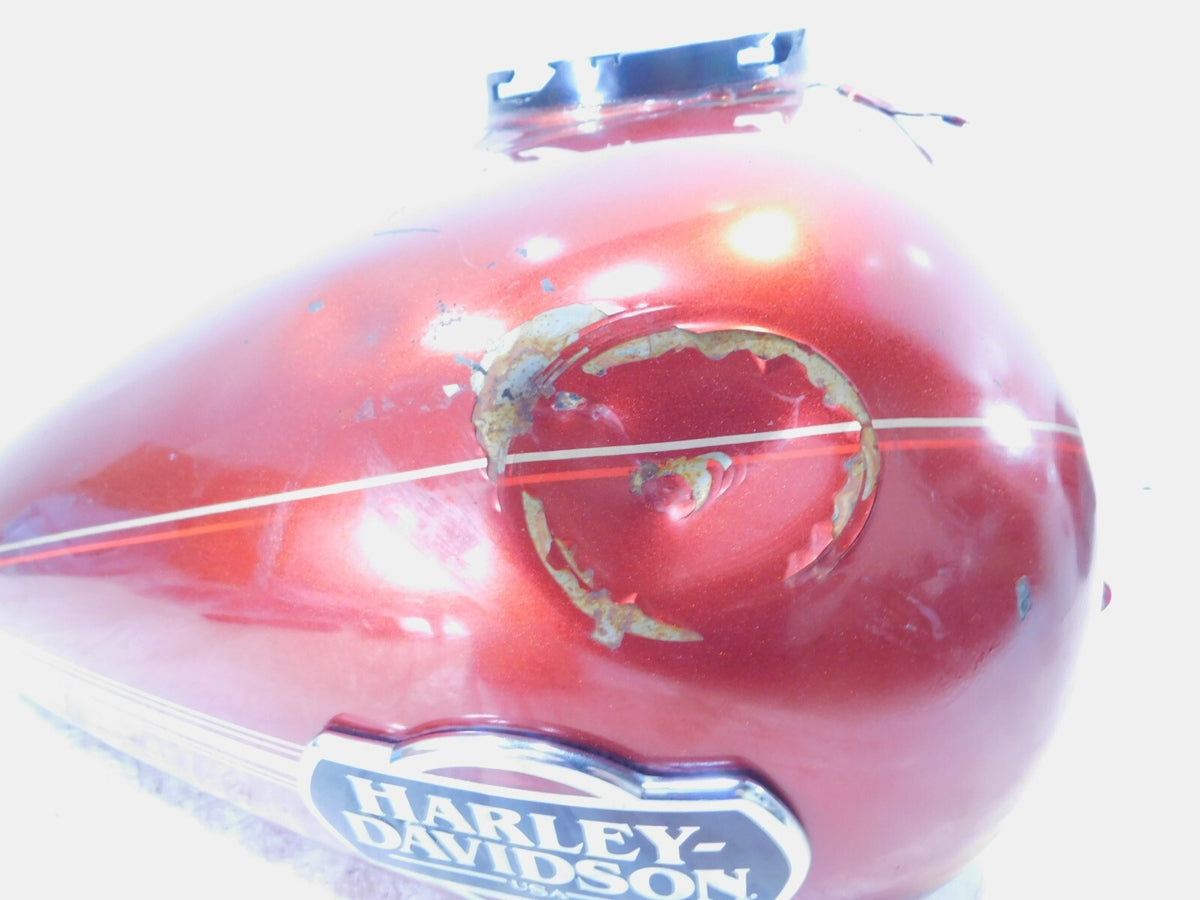 Harley Davidson Road Street & Electra Glide Red Fuel Gas Petrol Tank  -Dented - C3 Cycle