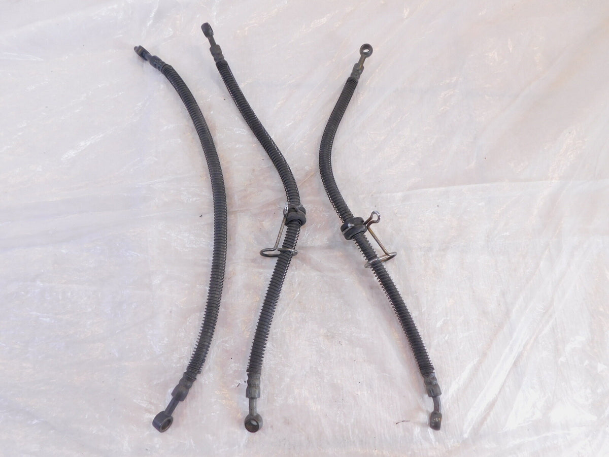 1986-2006 Kawasaki Concours ZG1000 Front & Rear Brake Pipe Line Hoses Hose Lot - C3 Cycle