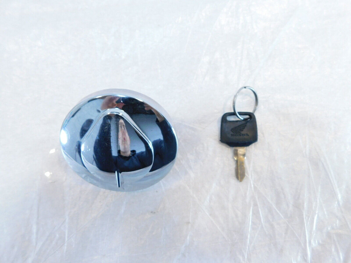 Honda Shadow 600 750 1100 Rebel 250 VTX1300 Fuel Gas Petrol Tank Cap Lock w/ Key - C3 Cycle