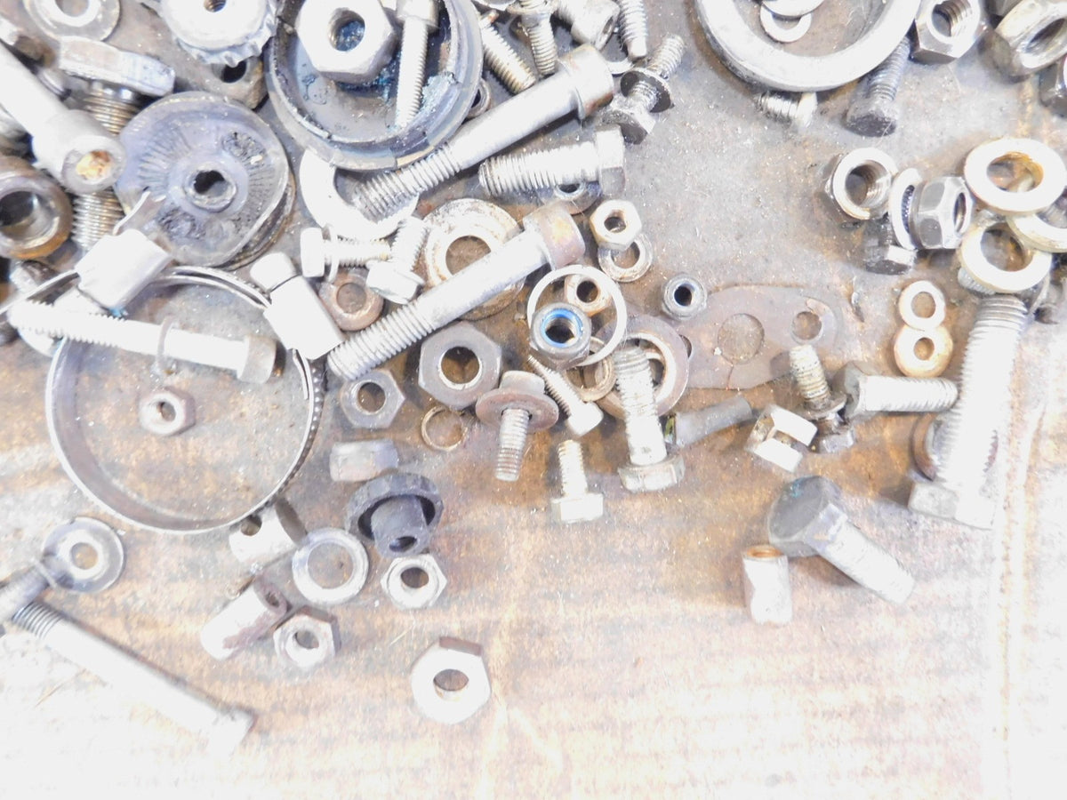 1977-1980 BMW Airhead R80 Miscellaneous Nuts Bolts & Brackets Parts Box Lot - C3 Cycle