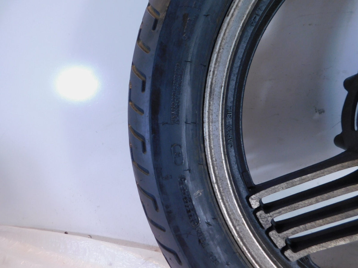 1983 83 Yamaha Venture Royale 1200 XVZ12 Front Black Cast Wheel Rim & Tire - C3 Cycle