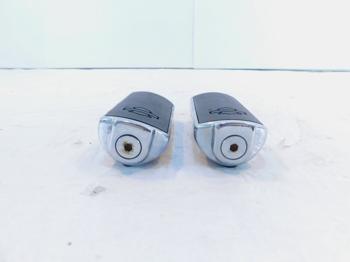 Harley Touring FXR Dyna Sportster & Softail Black & Chrome Footpegs Footrests