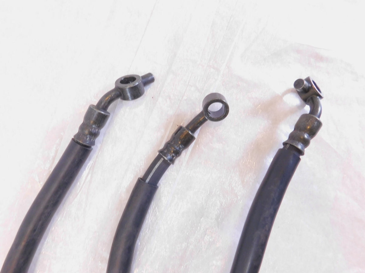 2002-2005 Kawasaki ZZR1200 ZX1200C Left/Right Front Wheel Brake Hose Pipe Lines - C3 Cycle