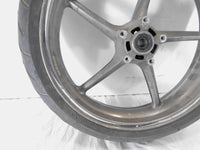 2006-2016 Triumph Daytona 675 Spoked Front Wheel Rim & Tire 3.5" x 17" - Cracked - C3 Cycle