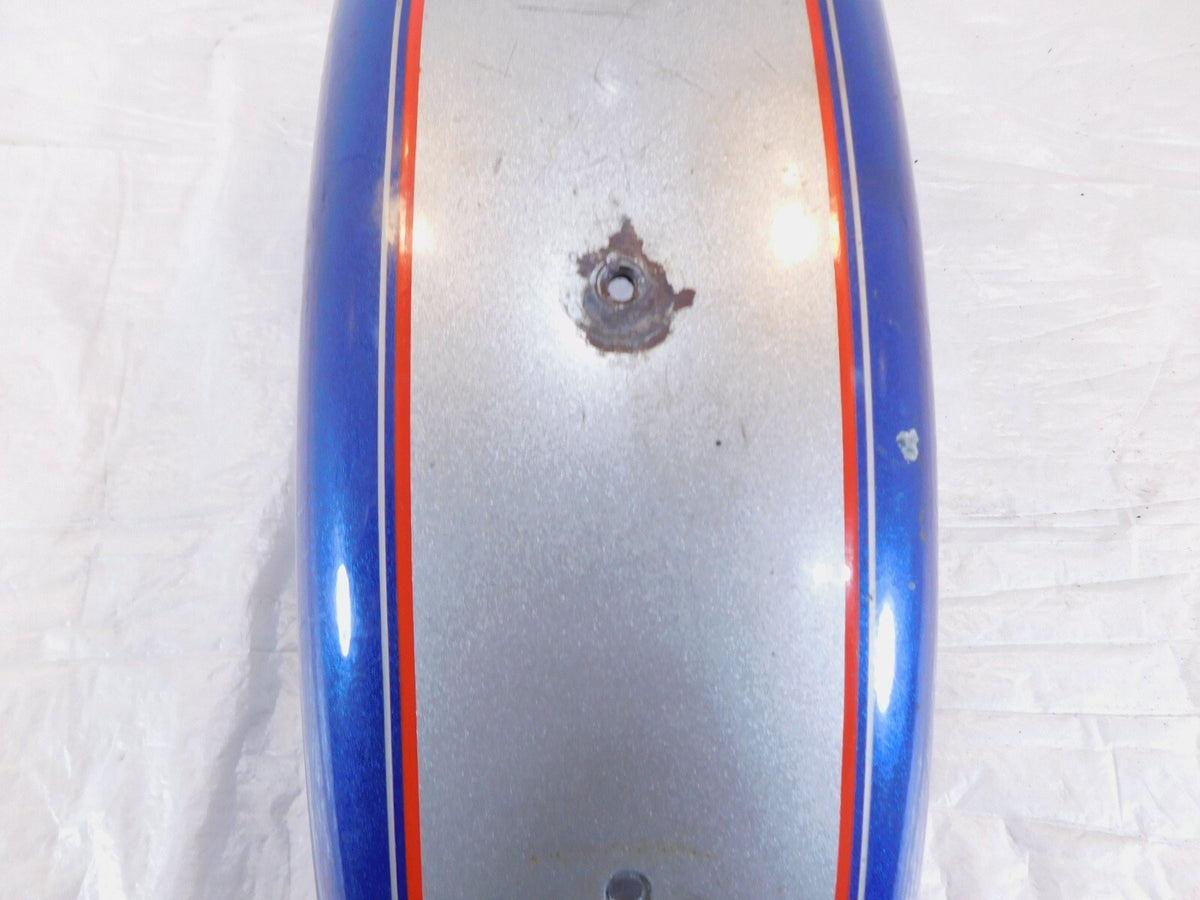 1981-1993 Harley Davidson Sportster 883 1100 1200 Silver Blue Rear Cover Fender - C3 Cycle