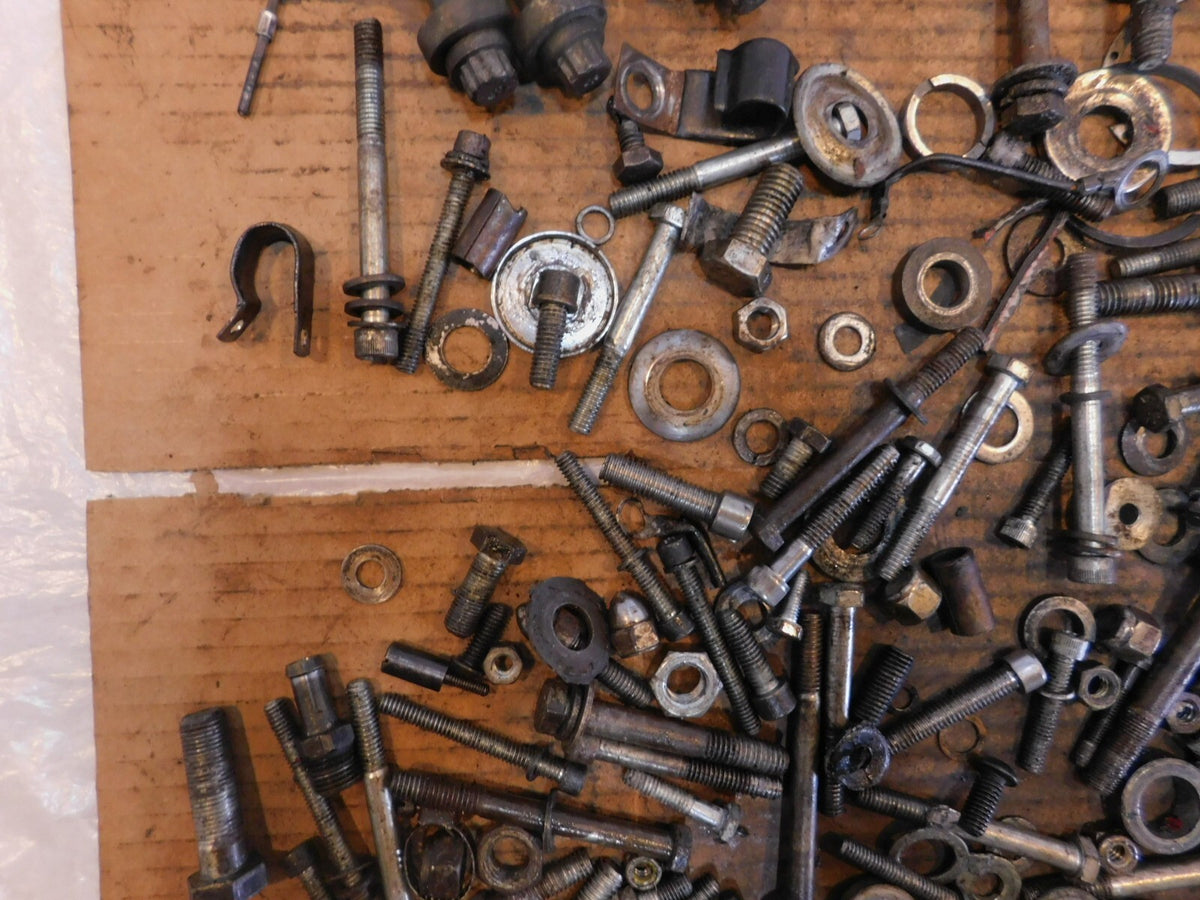 1986-1990 Harley Davidson Sportster 883 & 1200 Nut Bolt & Brackets Parts Box Lot - C3 Cycle