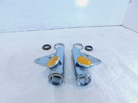 1973 73 Honda CB450K CB450K6 450 Silver Front Upper Left/Right Fork Leg Covers - C3 Cycle