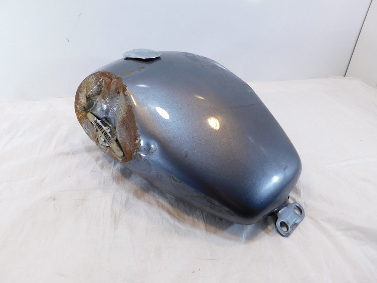 2005-2009 Suzuki Boulevard S83 VS1400 Gray Gas Petrol Fuel Tank Reservoir dented - C3 Cycle