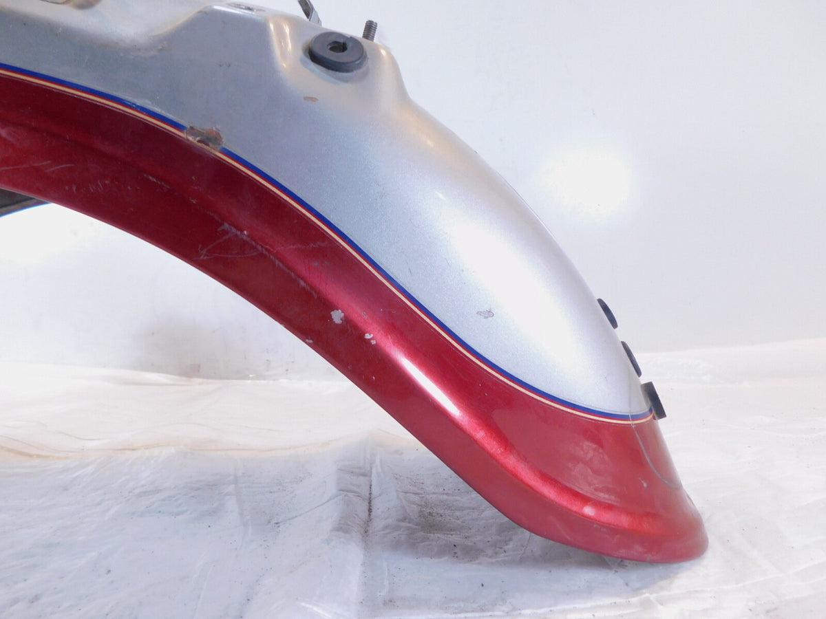 89 Yamaha Virago 1100 XV1100 Red & Silver Tail Rear Wheel Fender Mudguard Cover - C3 Cycle