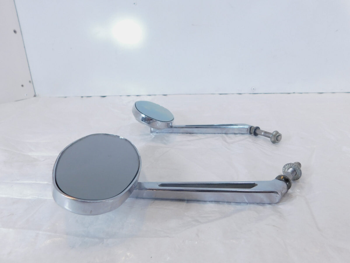 Harley Dyna Sportster Softail FXR Sportster Front Chrome Rear View Mirror - Set - C3 Cycle