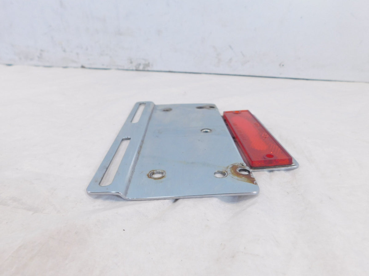 2001 01 Victory V92 Deluxe Cruiser Chrome Rear License Plate Mount Bracket - C3 Cycle