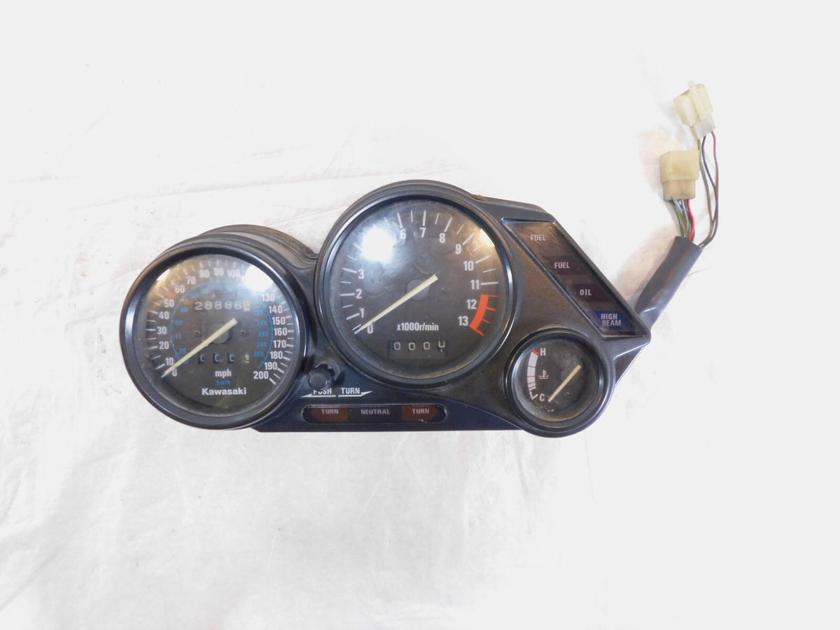1990-1992 Kawasaki Ninja ZX-11 ZX1100 Speedo Speedometer Meter Tach Temp Gauges - C3 Cycle