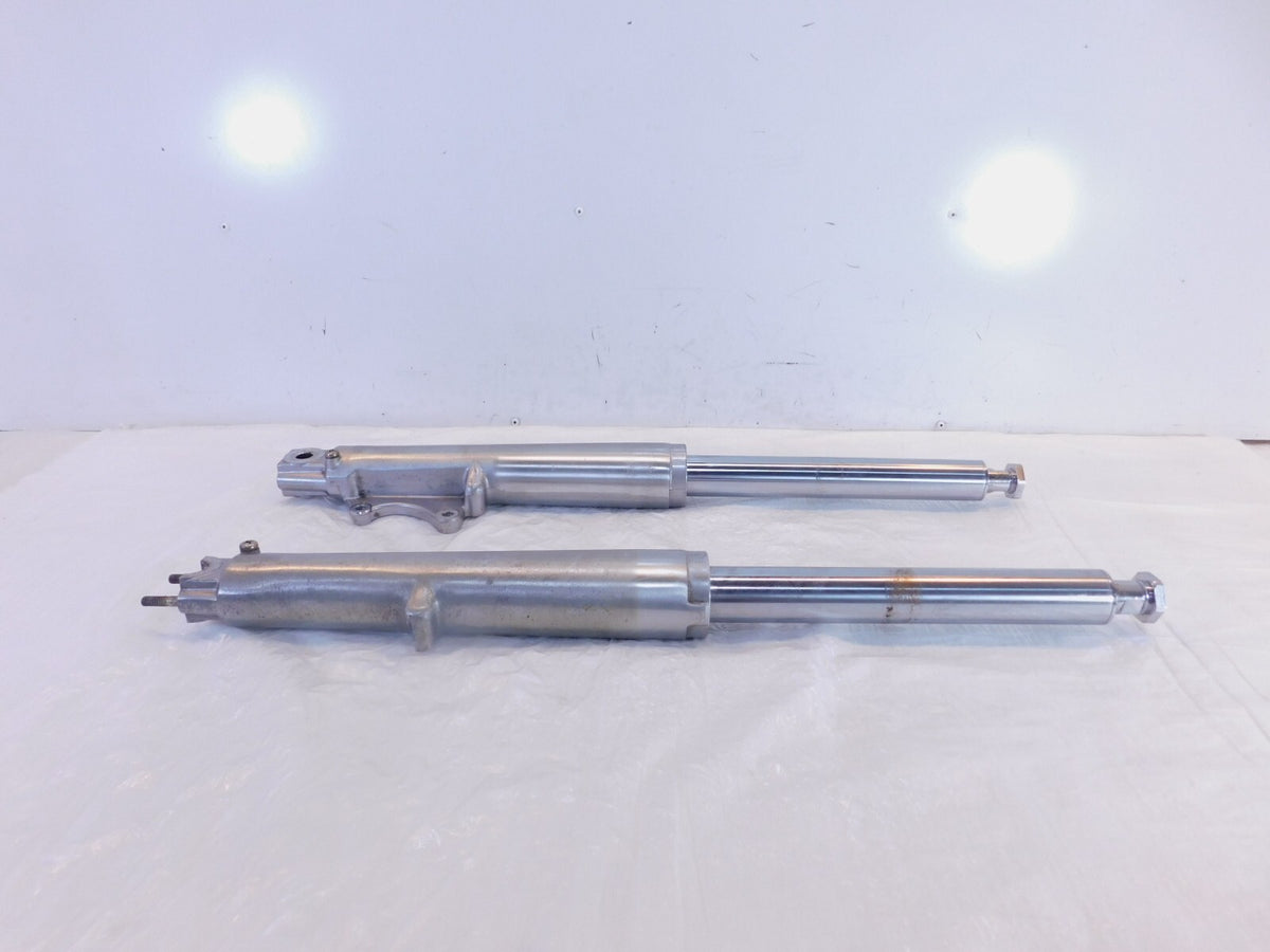 Bent Harley Davidson Road King Electra Glide Chrome Front Suspension Fork Shocks - C3 Cycle