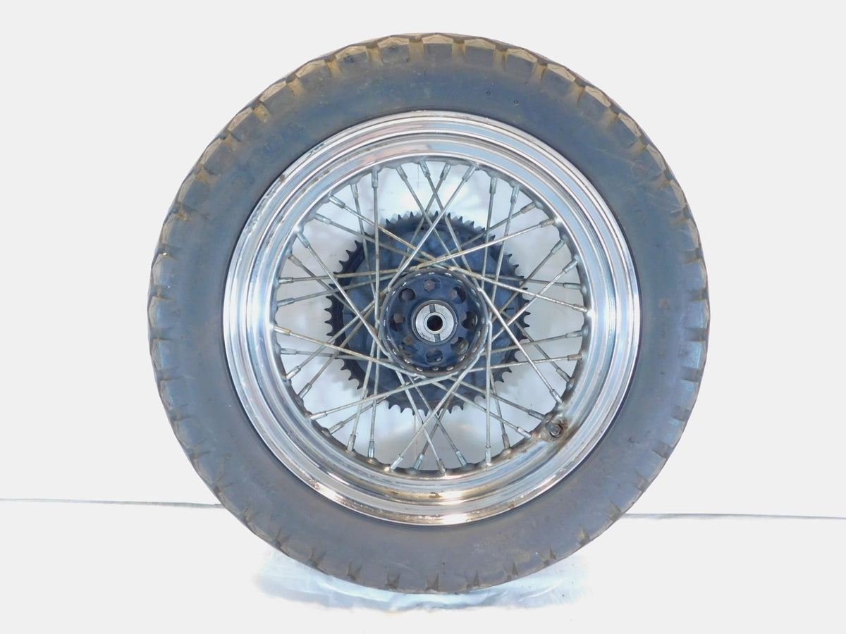 1970-1977 Harley Davidson XLH Ironhead Sportster 900 1000 Laced Rear Wheel -BENT - C3 Cycle