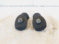 Harley Davidson FXR Dyna Sportster & Softail Black Rubber Footpegs Footrests - C3 Cycle