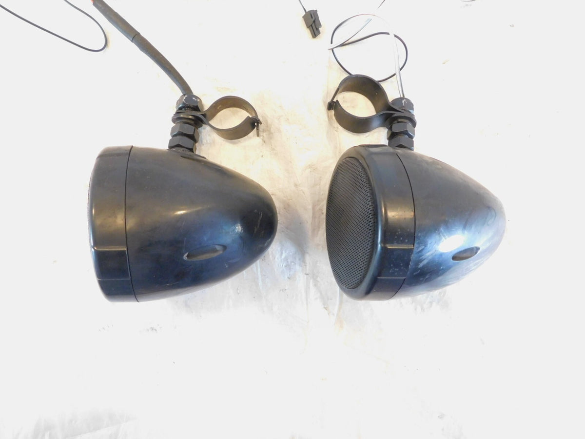 Harley Davidson Road King Softail Dyna Sportster 1" Handlebar Mounted Speakers - C3 Cycle