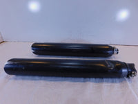 Harley Davidson Electra Road Street Glide Black Left Right Exhaust Pipe Mufflers