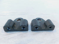 2003 2004 & 2005 Victory Vegas & Kingpin Black Front Engine Motor Mount Brackets - C3 Cycle