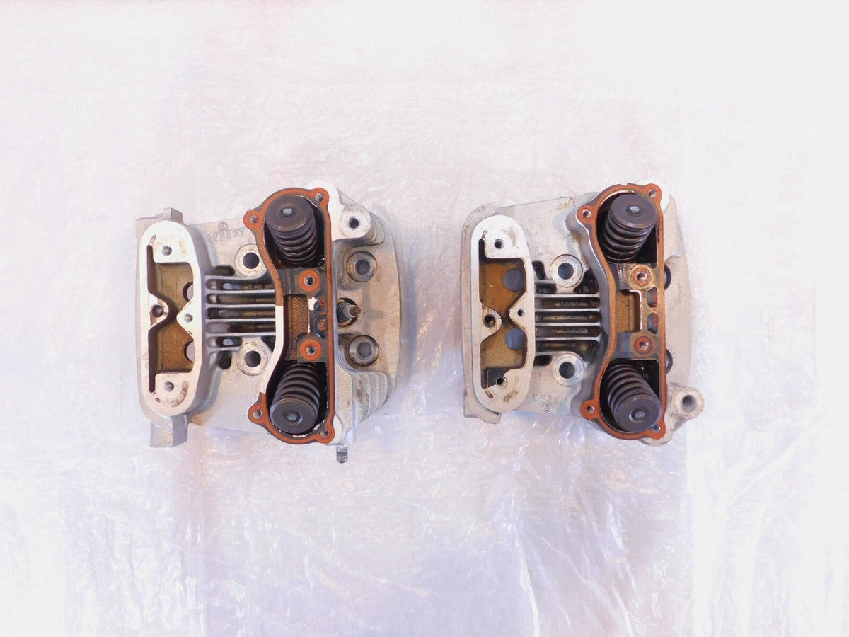 Harley Davidson Sportster 883 Hugger & Custom Silver Cylinder Heads w/ Valves - C3 Cycle