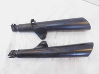 1982-1983 Yamaha XJ750 Maxim 750 Black Left/Right Exhaust Muffler System Pipes - C3 Cycle