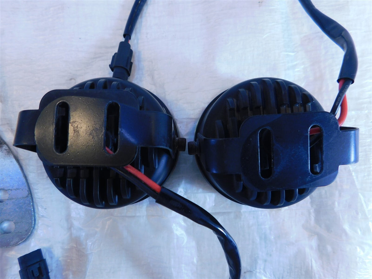 1996 & 1997 BMW R850 R850R Front Left/Right Auxiliary Fog Light Lamps & Brackets - C3 Cycle