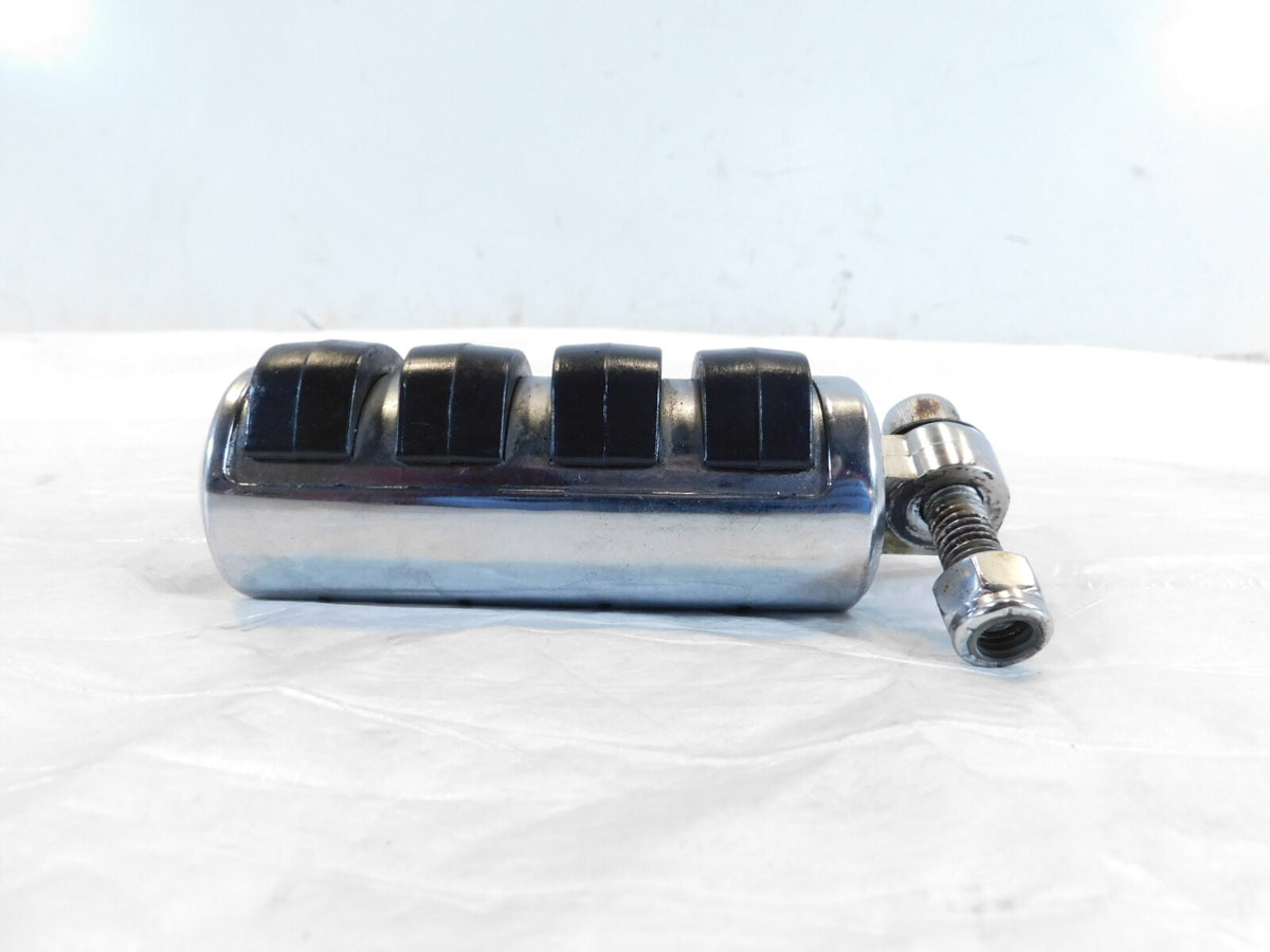 Harley Touring Dyna Sportster & Softail Chrome & Rubber Footpeg Footrest - C3 Cycle