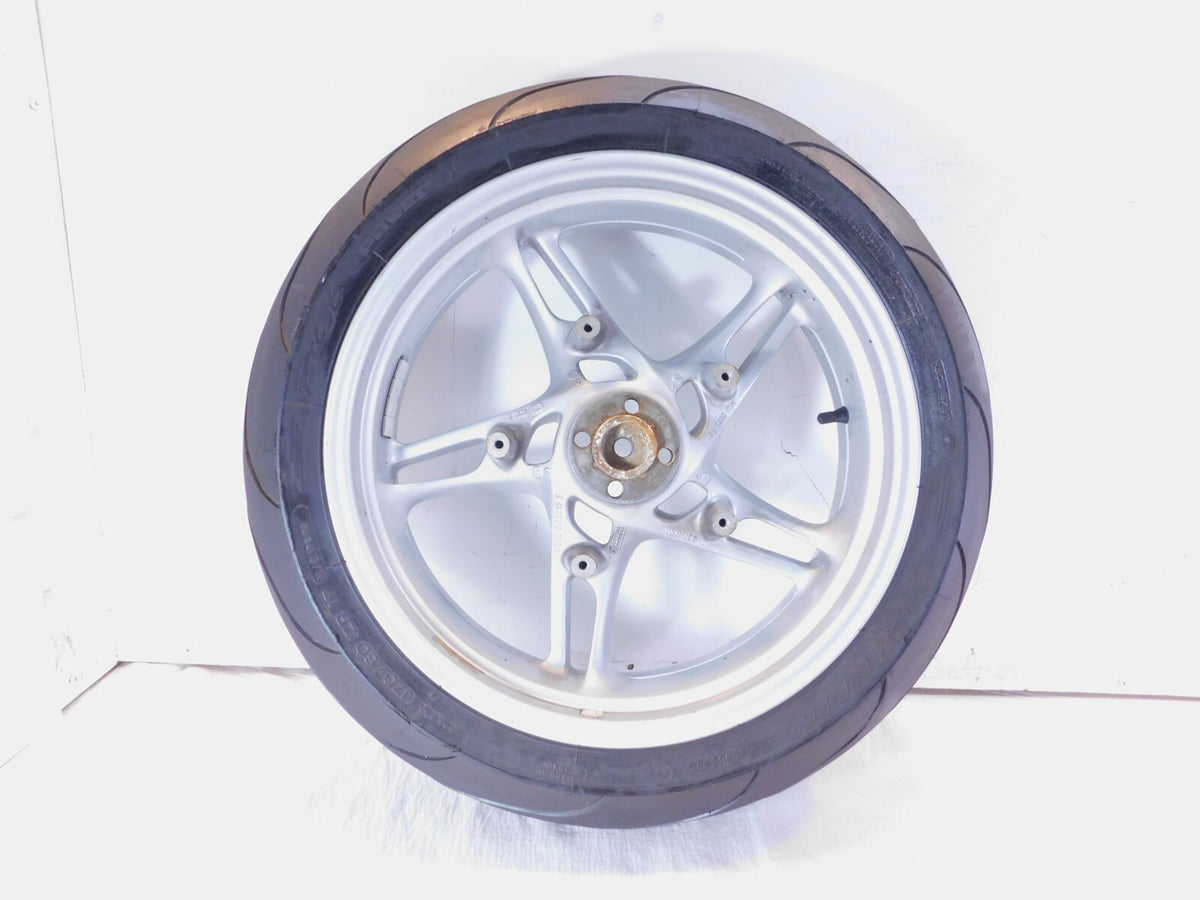BMW R1100S R1150R R1150RS R1150RT Silver Rear Wheel Rim w/ Tire - 5x17" - C3 Cycle